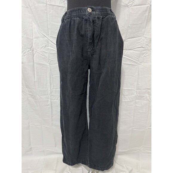 Forever 21 Women’s Dark Grey/Black Corduroy Pants Size Small - Picture 1 of 3